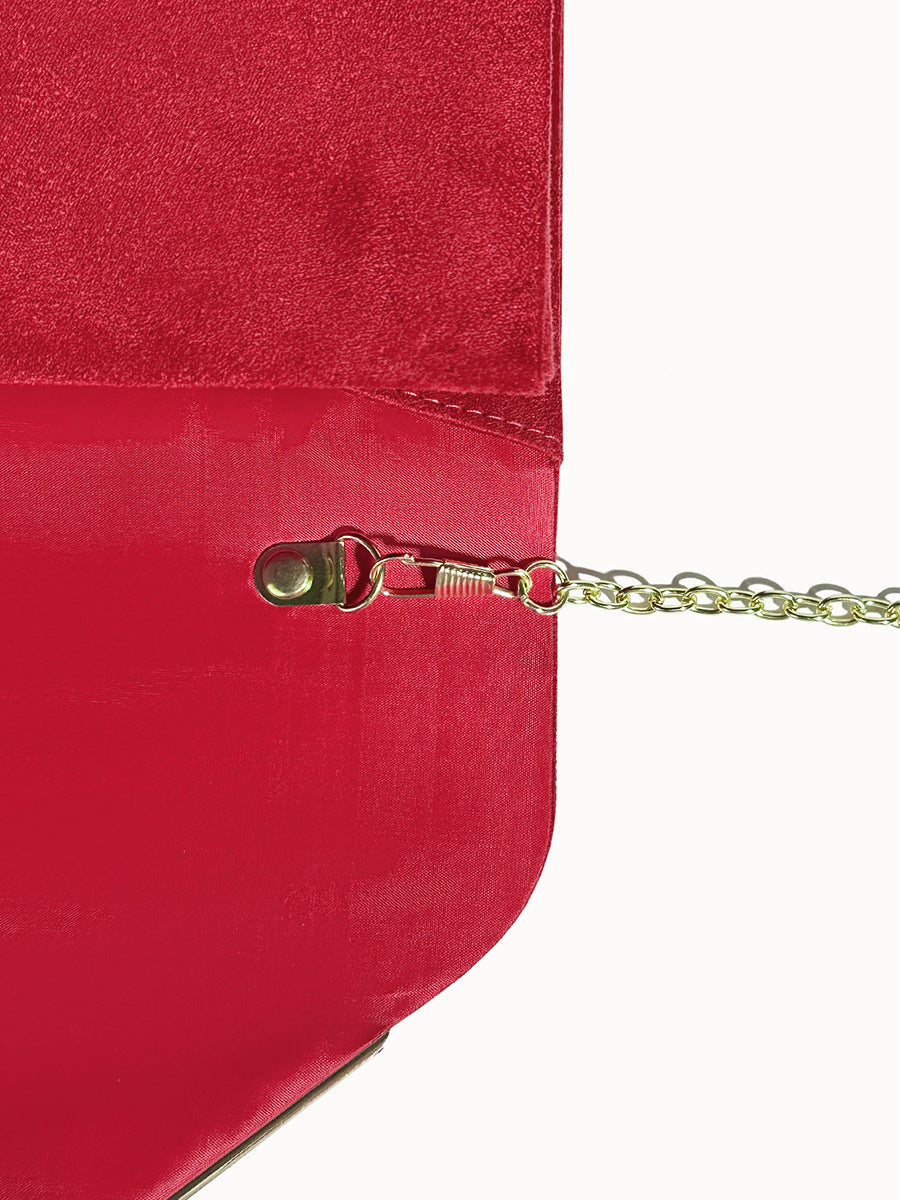 Suede Velvet Envelope Clutch Bag Women UK – Evening Events Parties