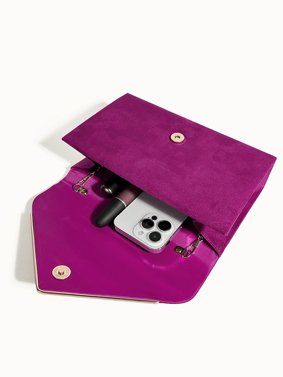 Suede Velvet Envelope Clutch Bag Women UK – Evening Events Parties