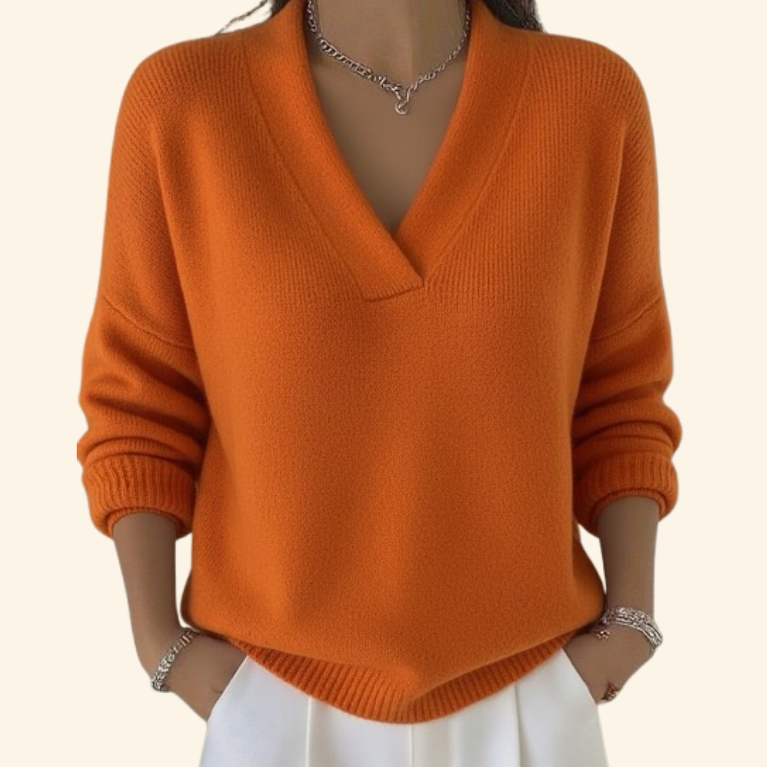 Elegant Knit Jumper | Soft Cotton Blend | Casual Wear for Women