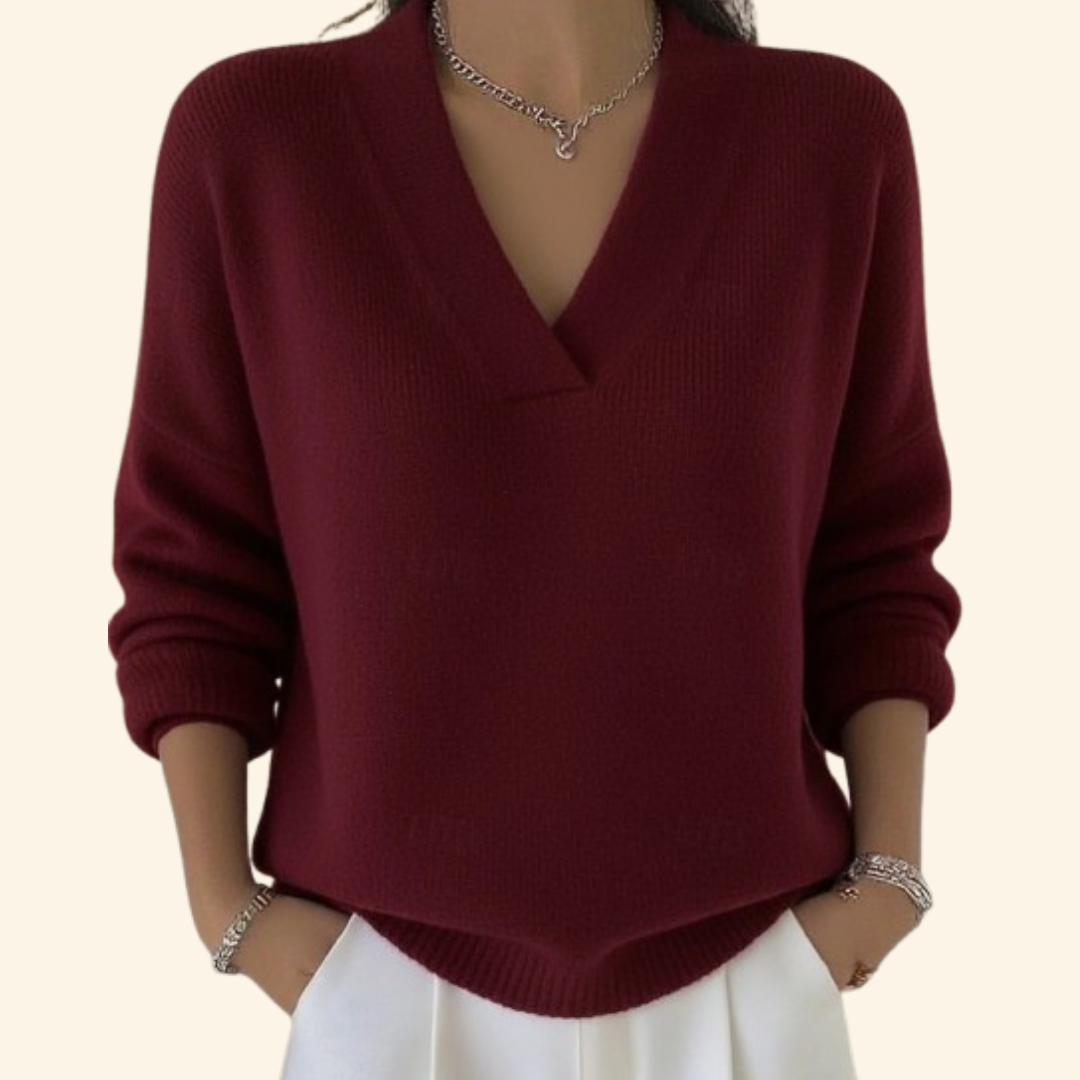 Elegant Knit Jumper | Soft Cotton Blend | Casual Wear for Women