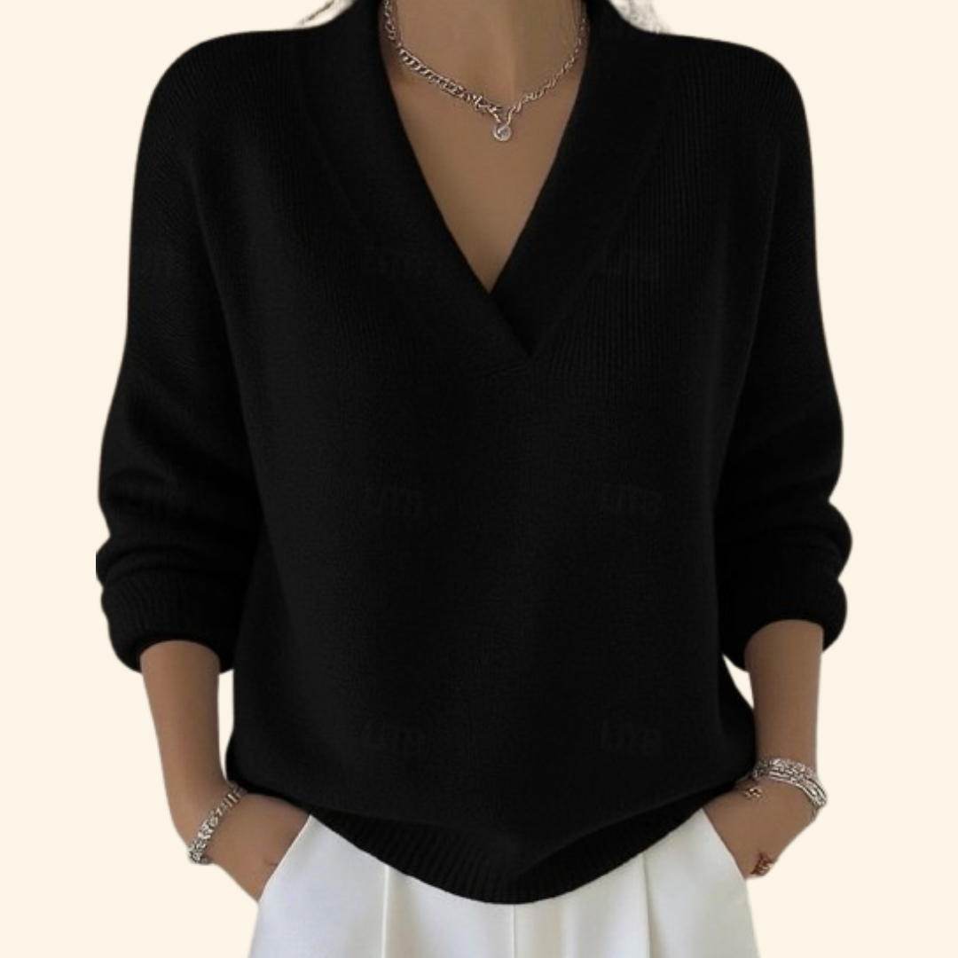 Elegant Knit Jumper | Soft Cotton Blend | Casual Wear for Women
