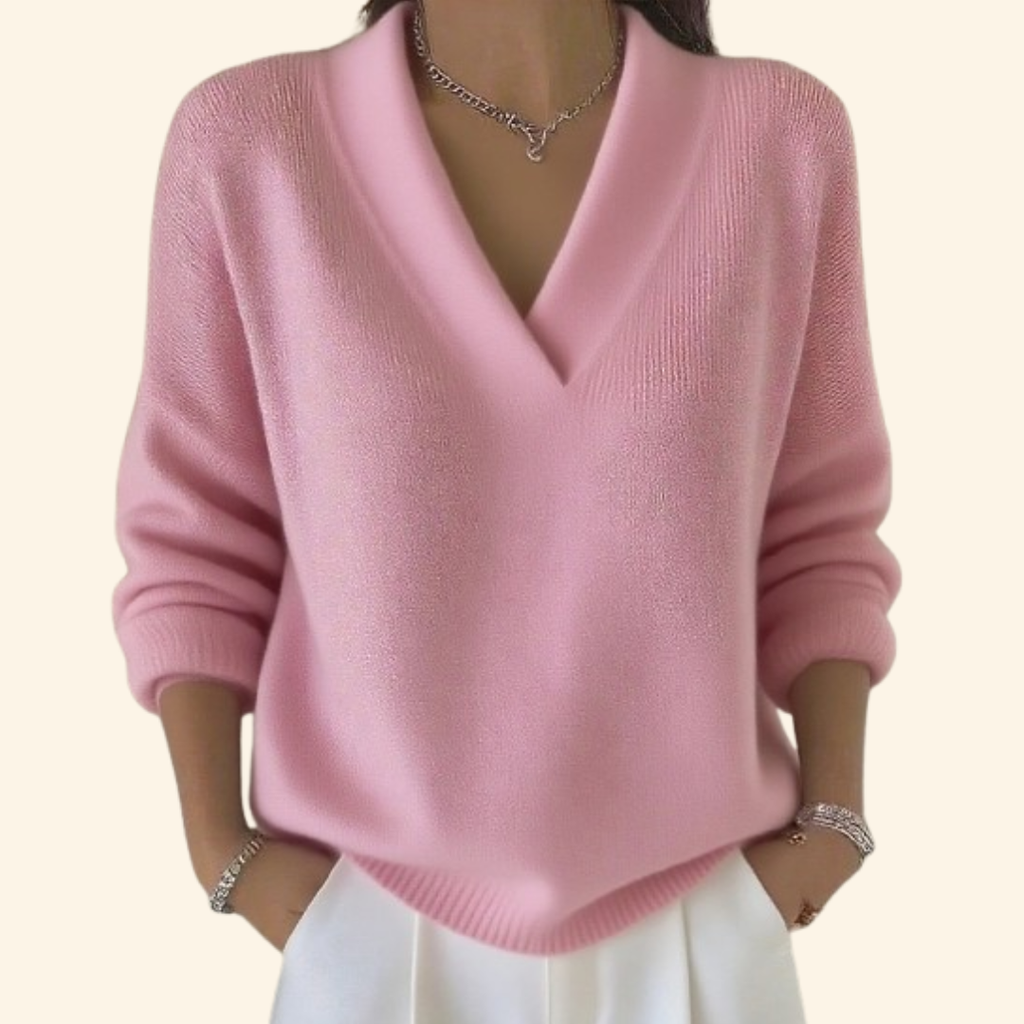 Elegant Knit Jumper | Soft Cotton Blend | Casual Wear for Women