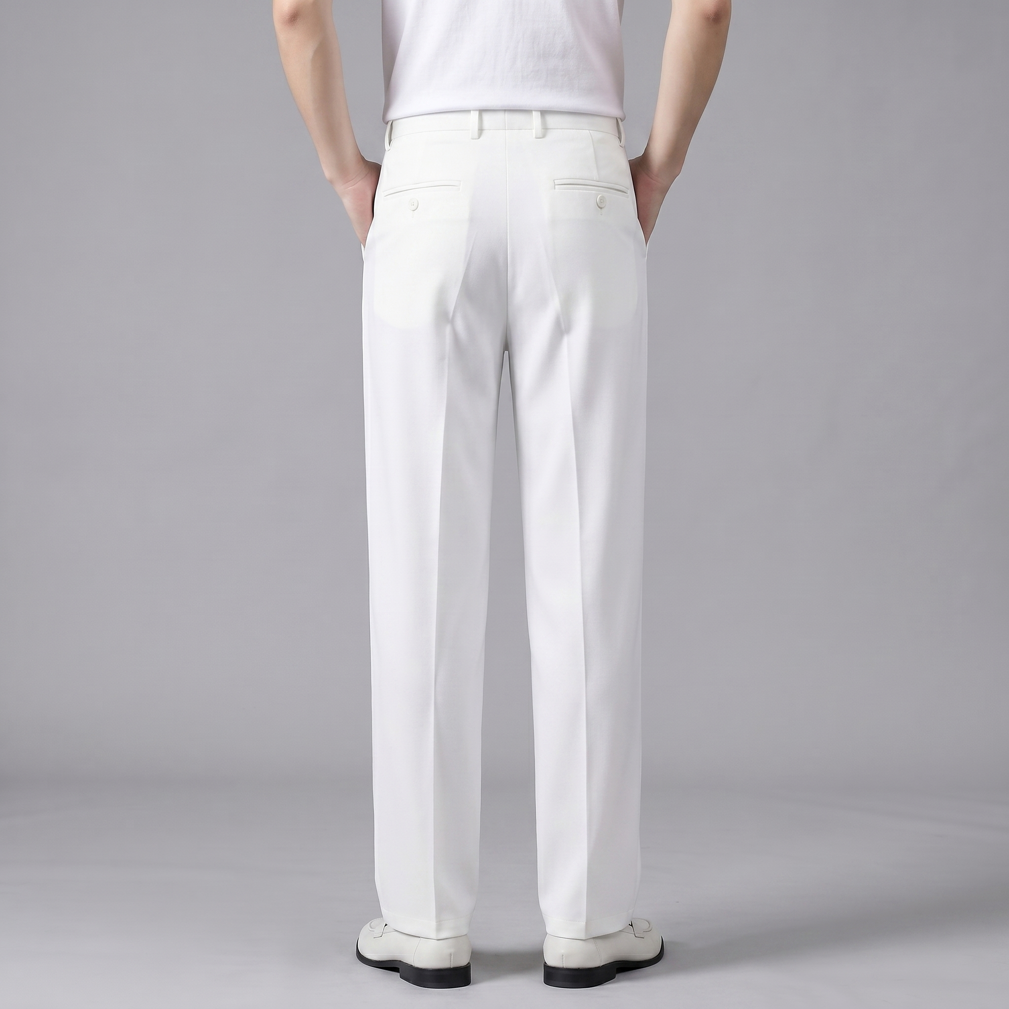 Oversized Relaxed Fit Trousers for Men - Comfortable Cotton Casual Pants