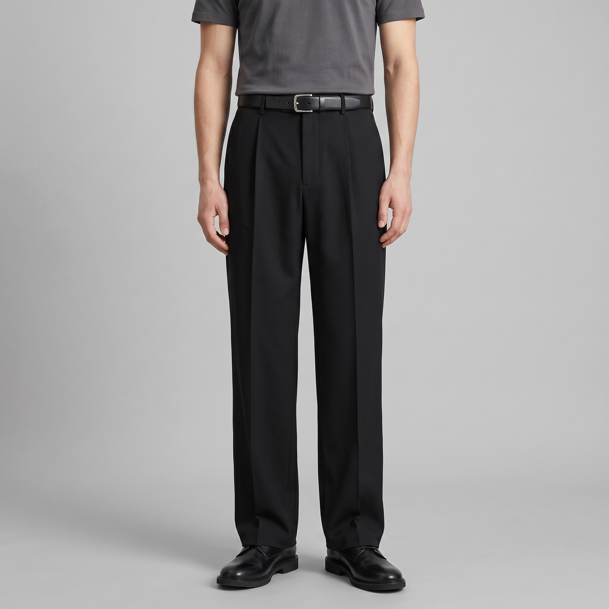 Oversized Relaxed Fit Trousers for Men - Comfortable Cotton Casual Pants