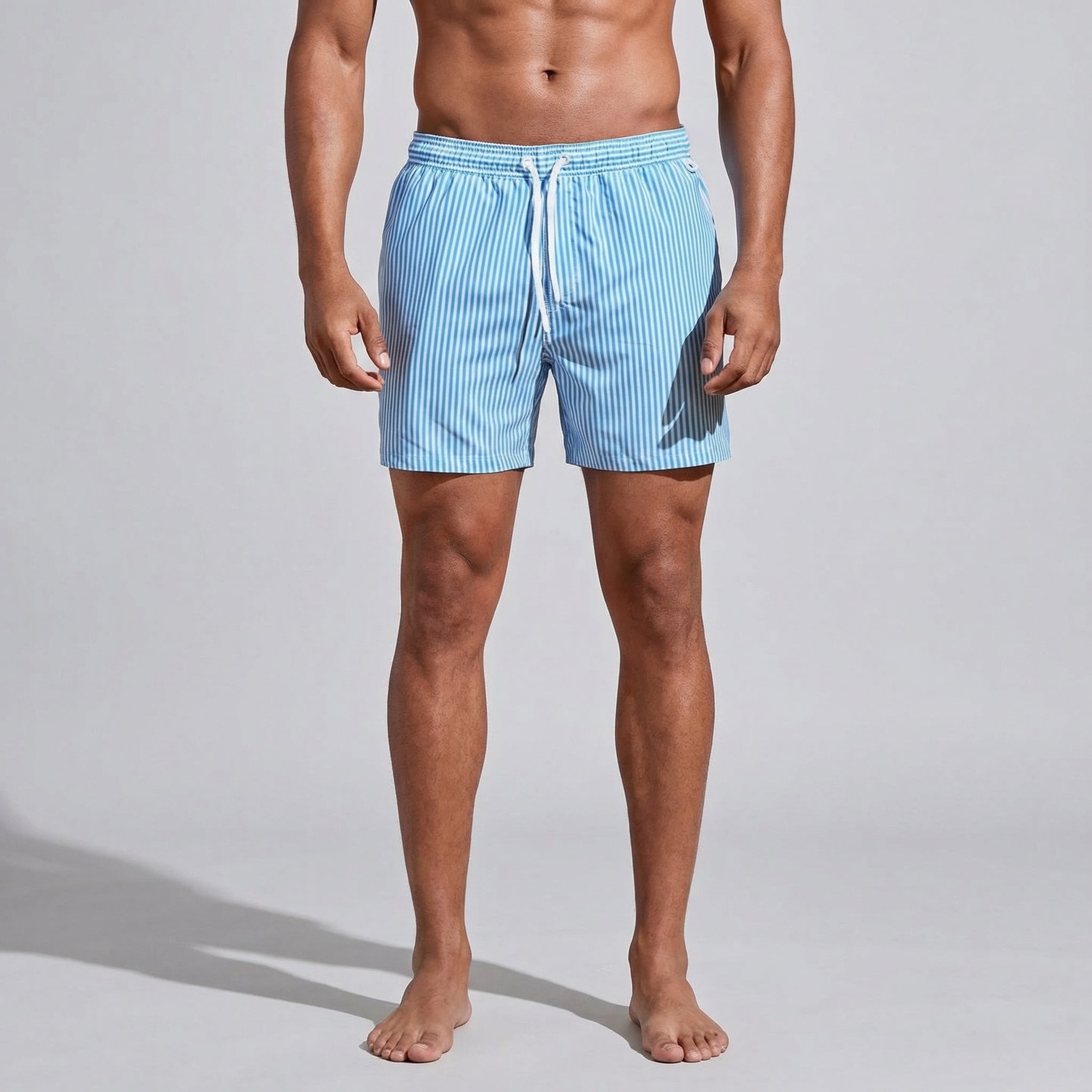 Quick-Dry Men's Swim Shorts - Casual Trunks for Beach and Pool Wear