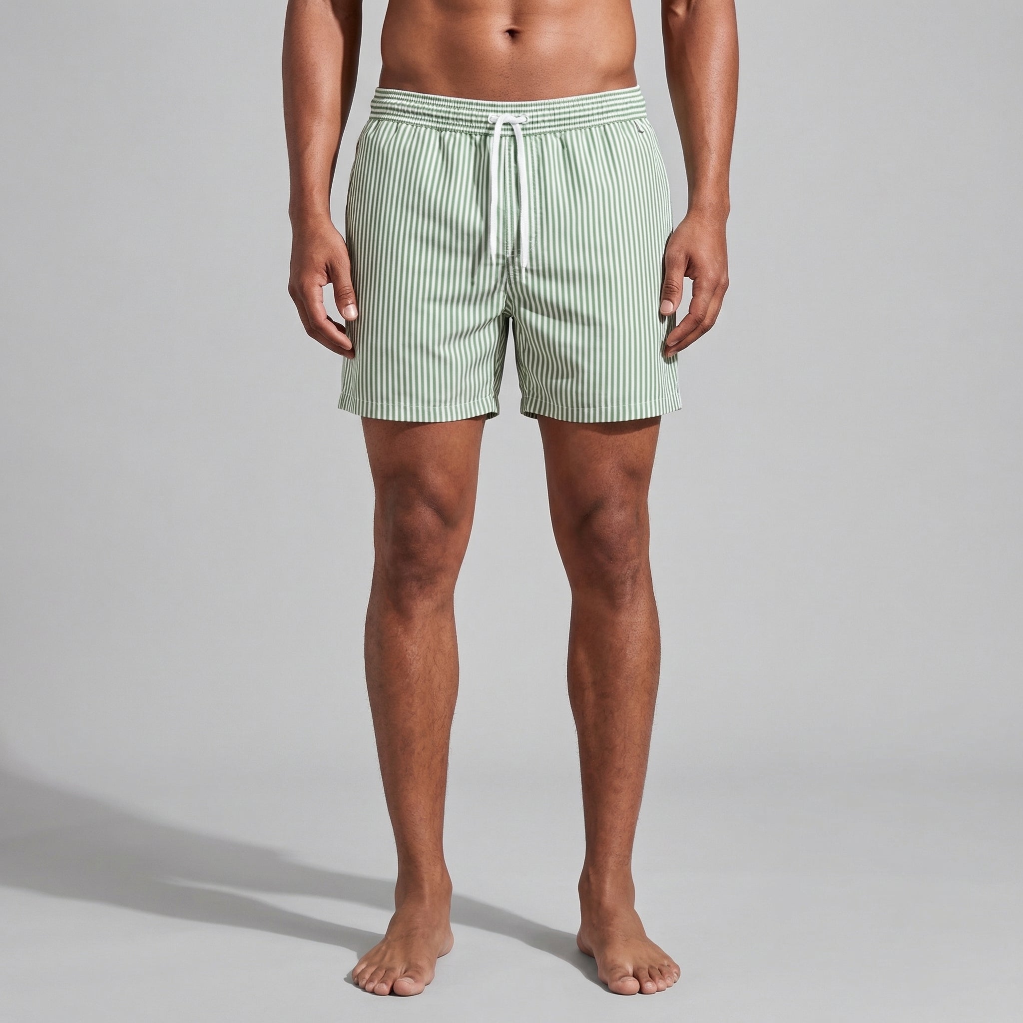 Quick-Dry Men's Swim Shorts - Casual Trunks for Beach and Pool Wear