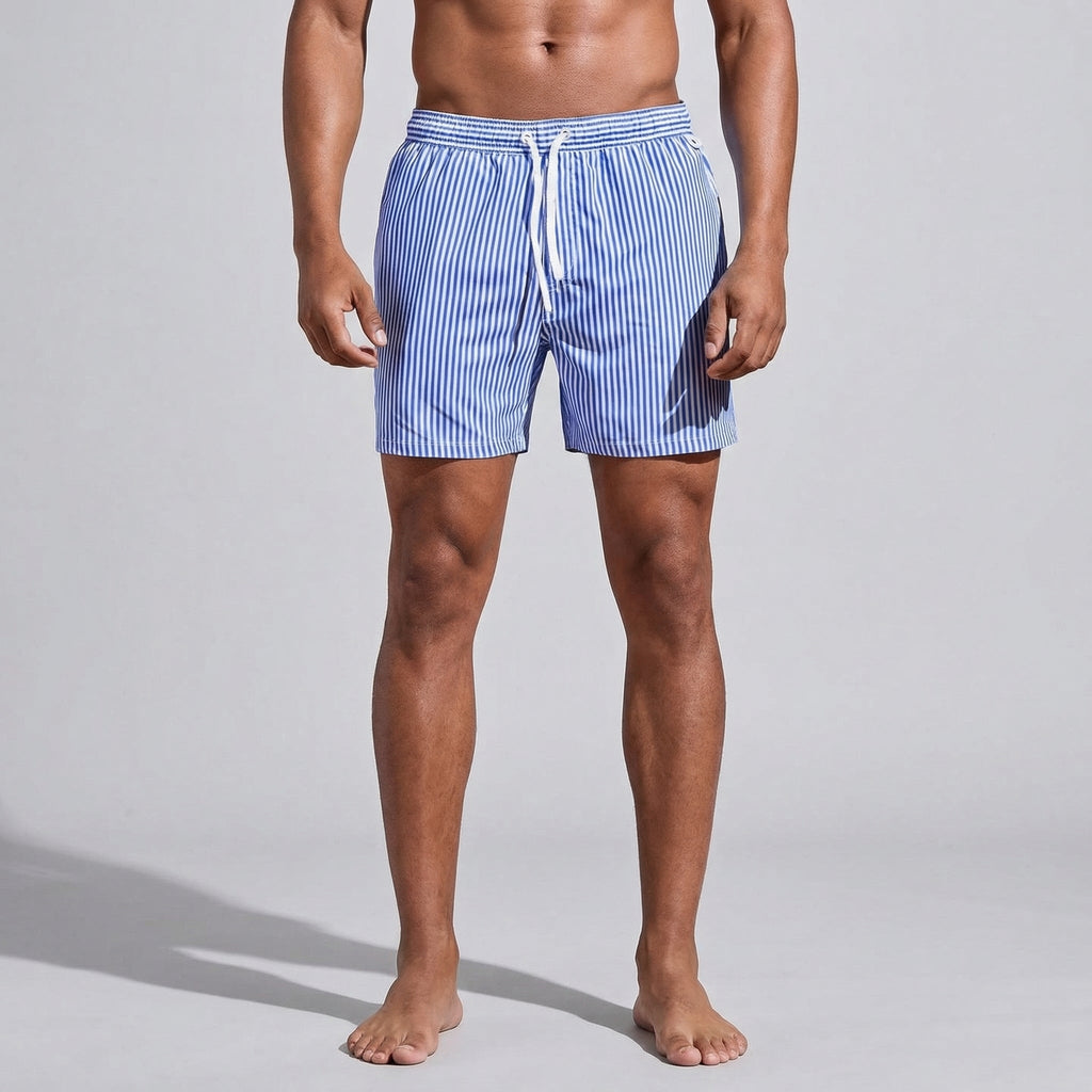 Quick-Dry Men's Swim Shorts - Casual Trunks for Beach and Pool Wear