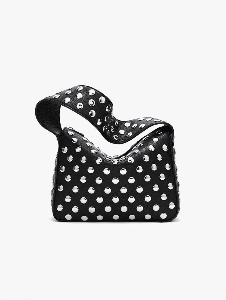 Black Structured Shoulder Bag Women UK – Ebon Élan Design for Smart Casual Office Wear, Everyday Use