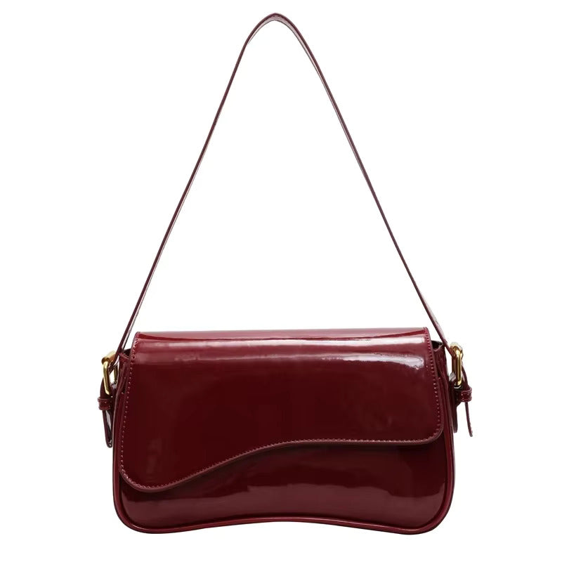 Black Faux Leather Shoulder Bag Women UK – Stylish Handbag for Workwear & Smart Casual