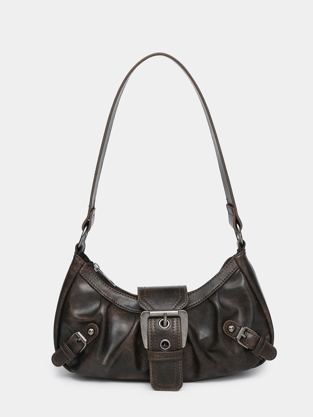 Distressed Faux Leather Hobo Bag Women UK – Everyday Use, Smart Casual Accessory