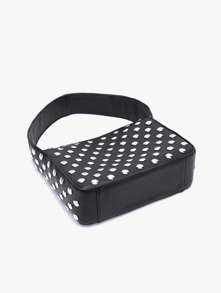 Black Structured Shoulder Bag Women UK – Ebon Élan Design for Smart Casual Office Wear, Everyday Use