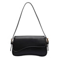 Black Faux Leather Shoulder Bag Women UK – Stylish Handbag for Workwear & Smart Casual