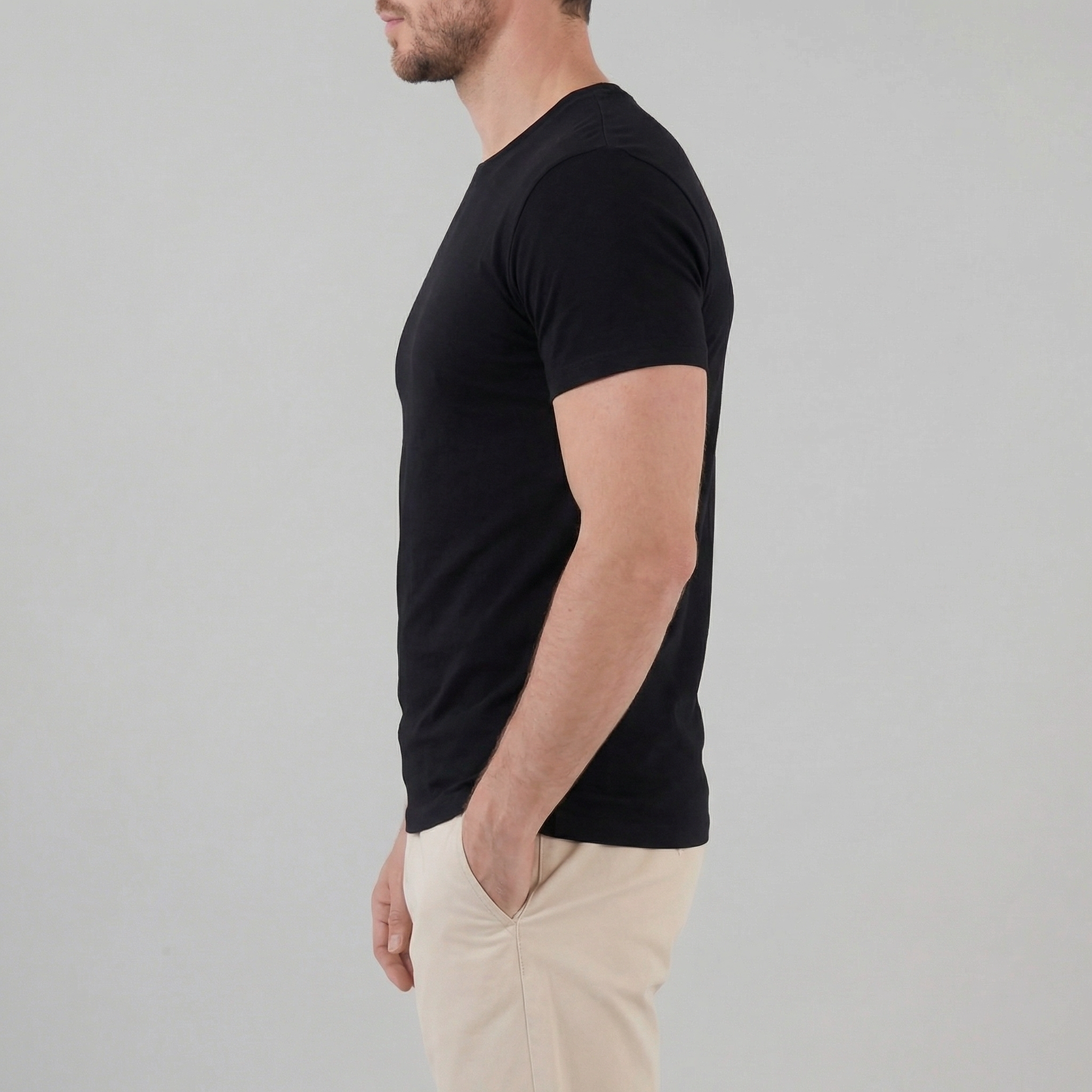 Slim Fit Cotton T-Shirt for Men - Casual Wear, Short Sleeve, Various Colors