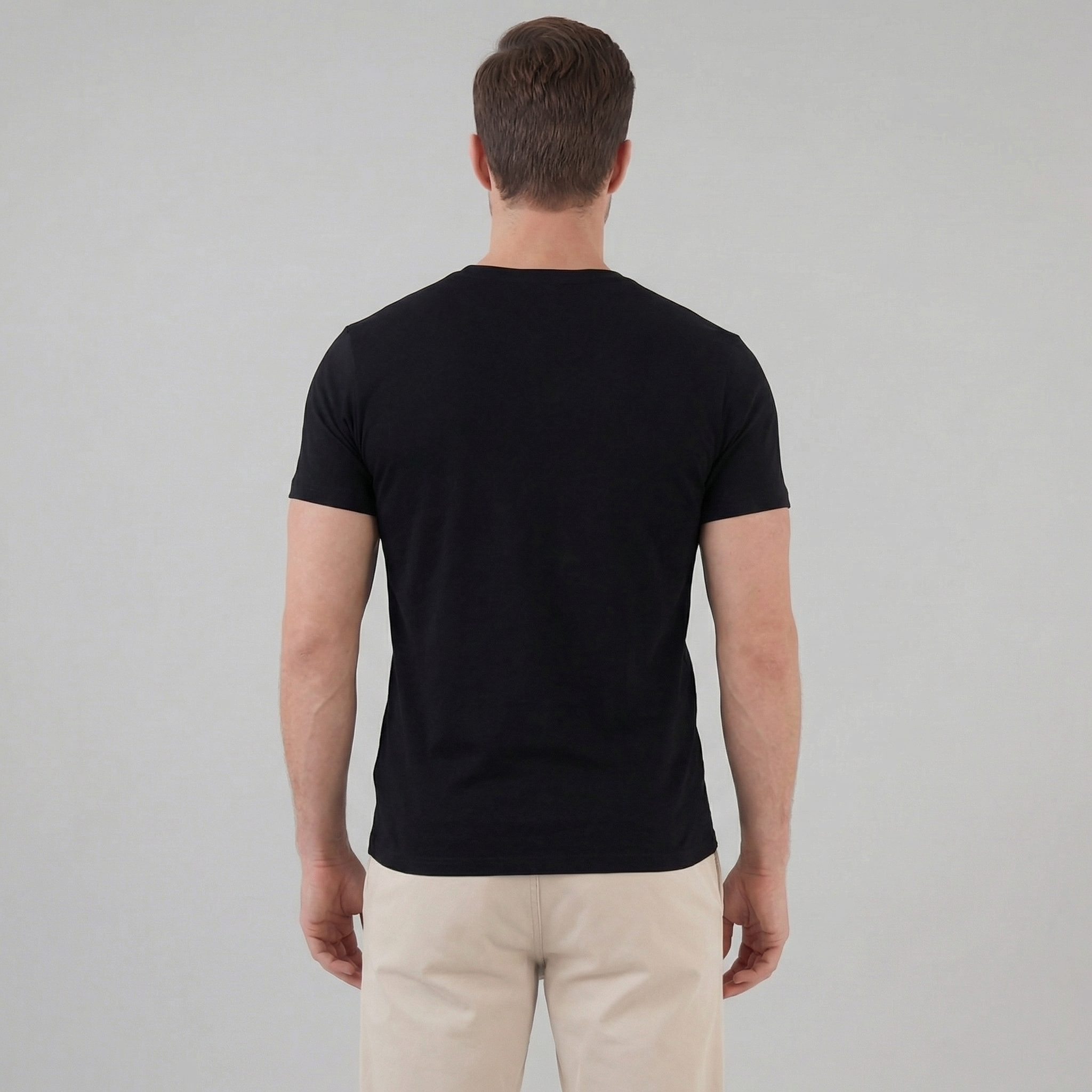 Slim Fit Cotton T-Shirt for Men - Casual Wear, Short Sleeve, Various Colors