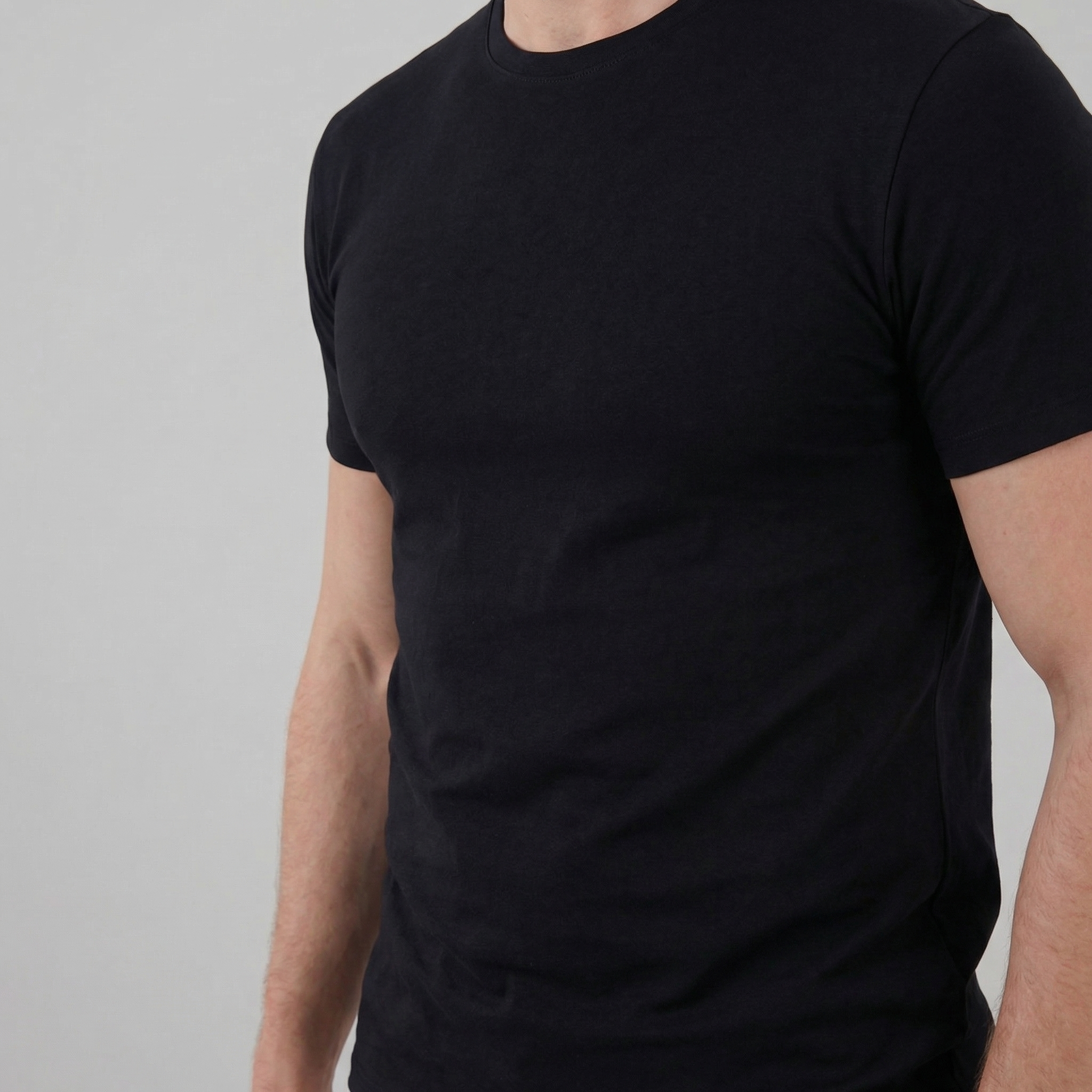 Slim Fit Cotton T-Shirt for Men - Casual Wear, Short Sleeve, Various Colors
