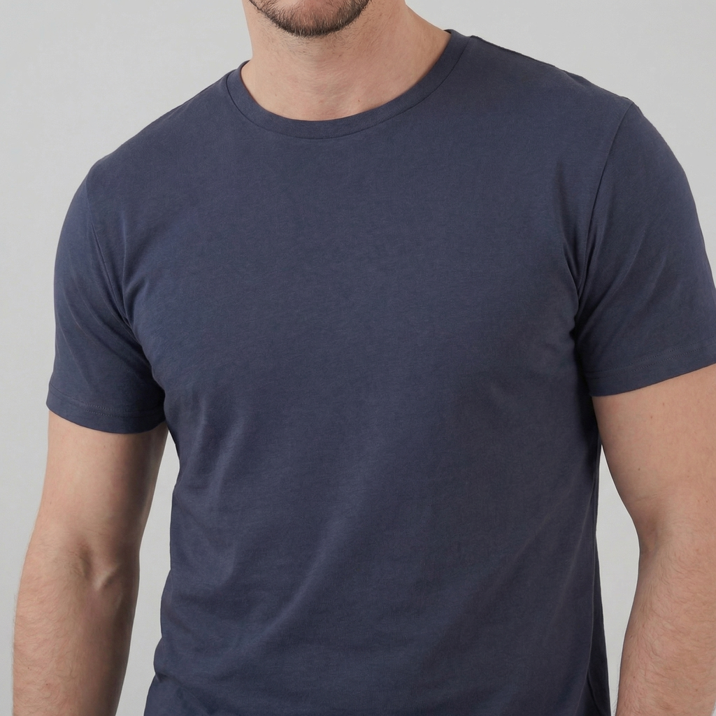 Slim Fit Cotton T-Shirt for Men - Casual Wear, Short Sleeve, Various Colors