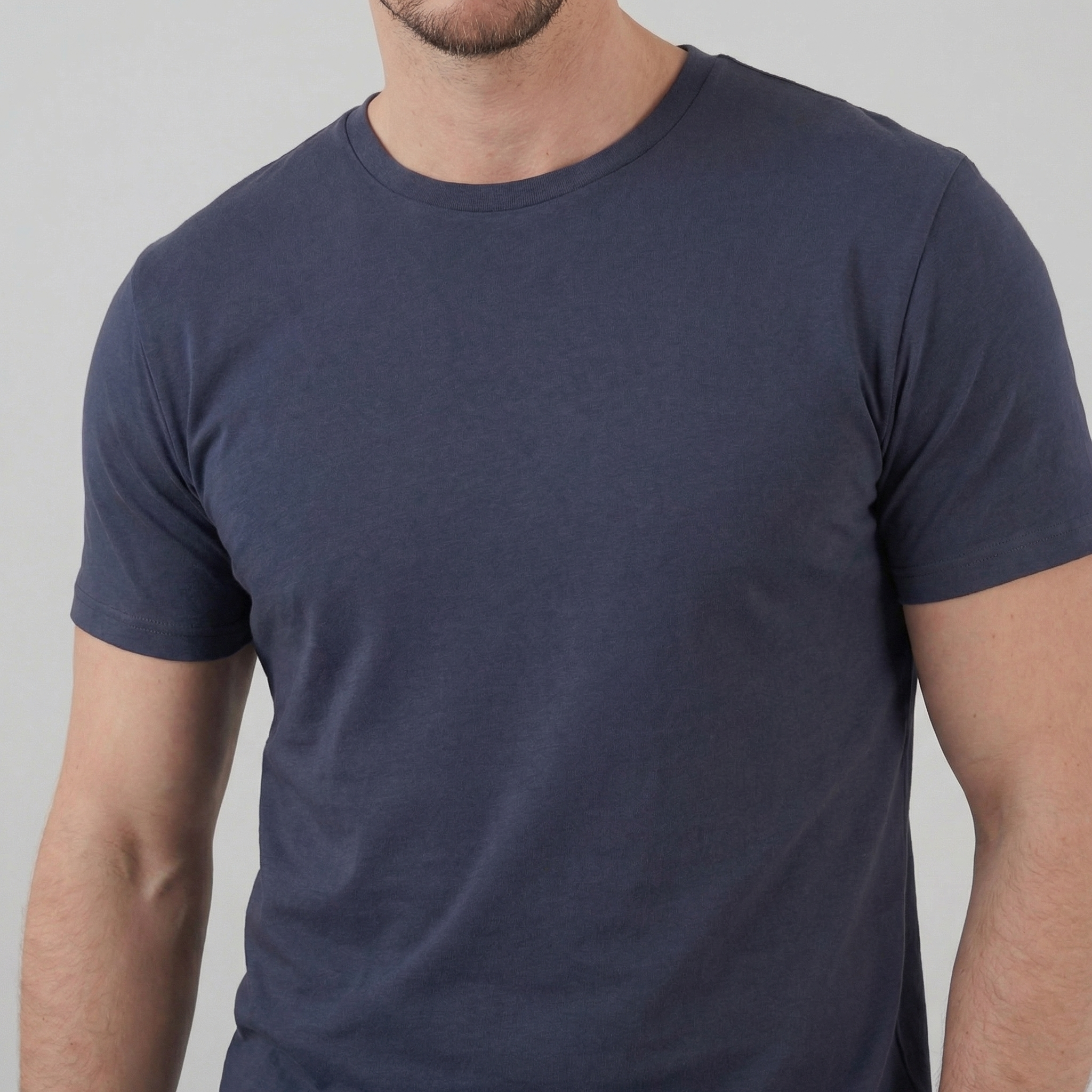 Slim Fit Cotton T-Shirt for Men - Casual Wear, Short Sleeve, Various Colors
