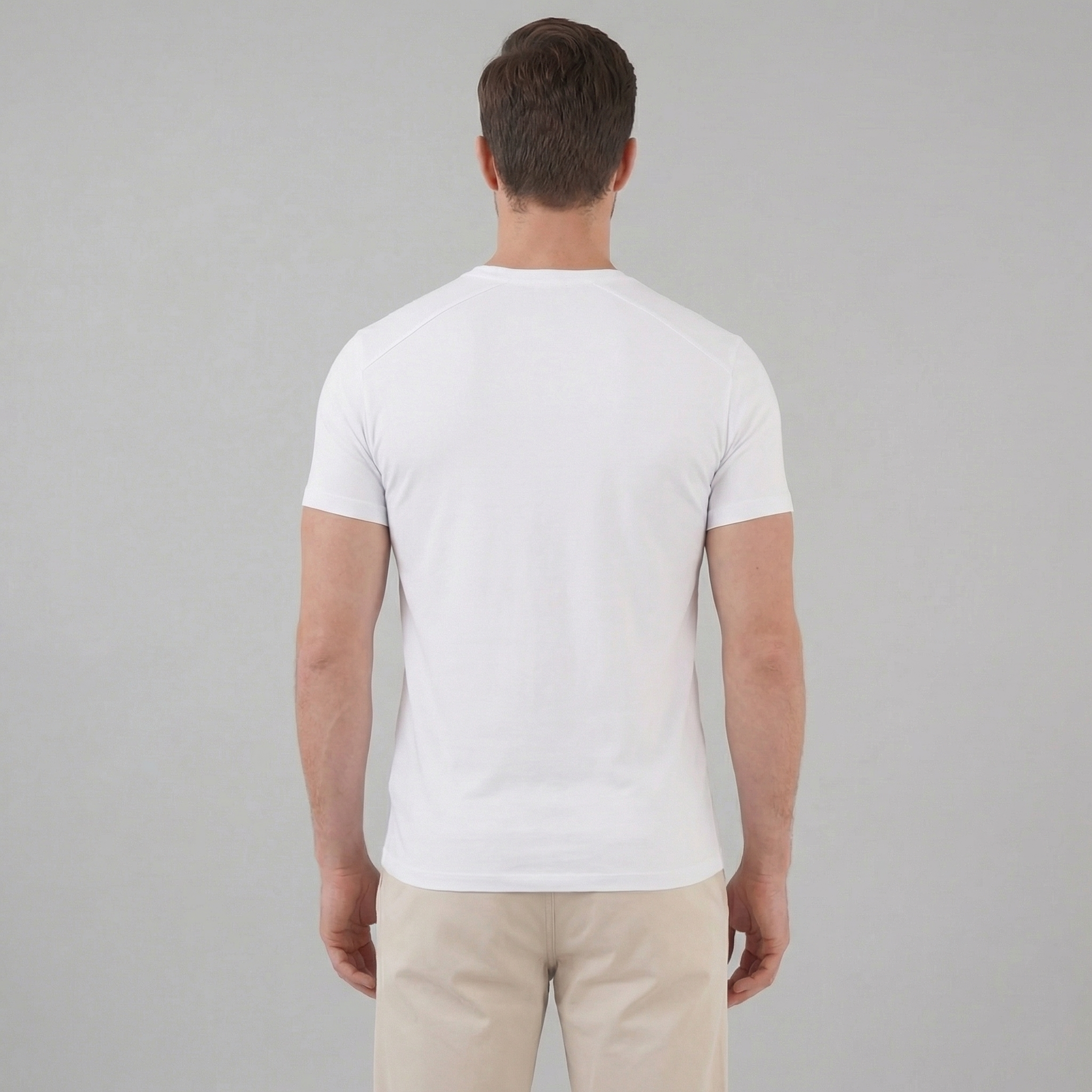 Slim Fit Cotton T-Shirt for Men - Casual Wear, Short Sleeve, Various Colors