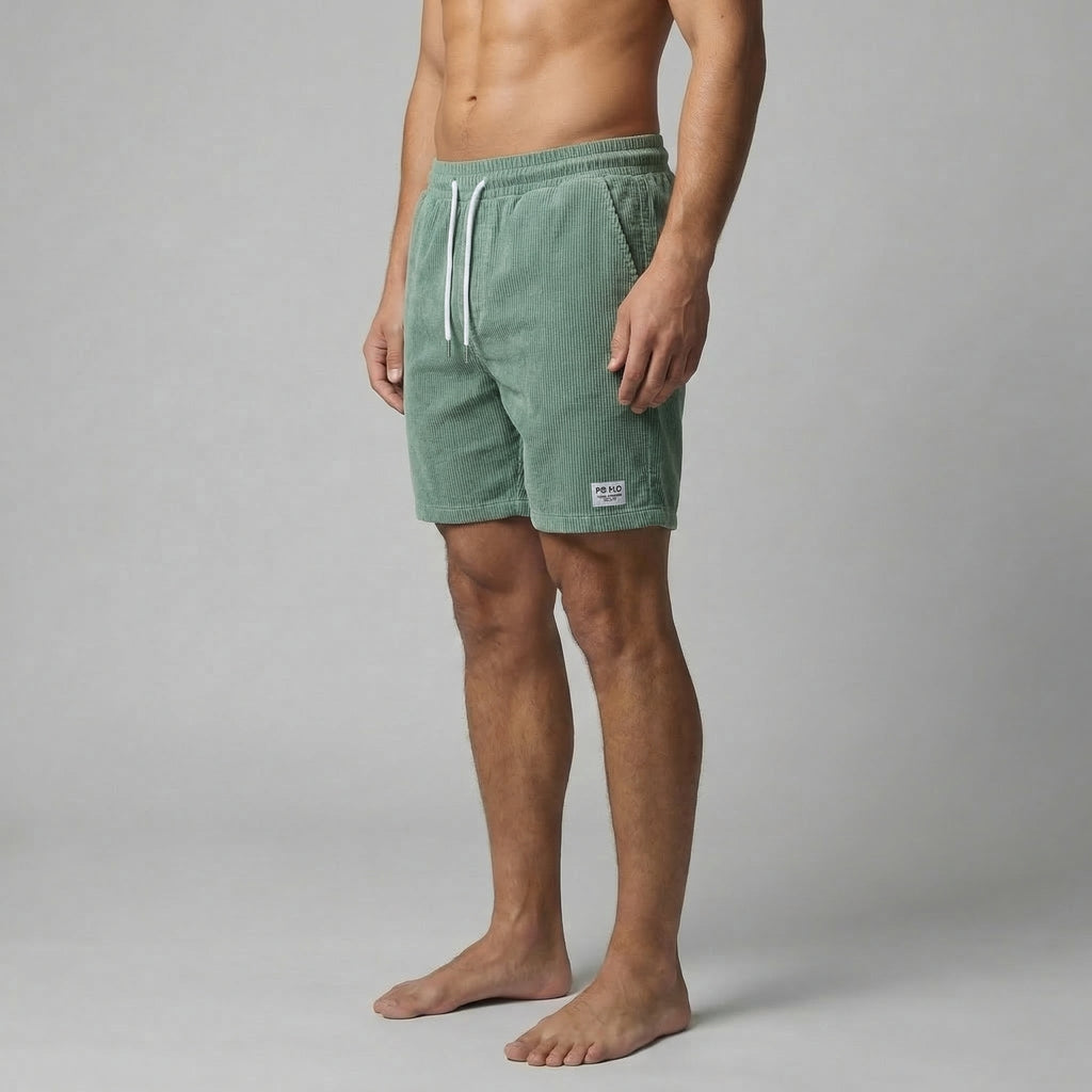 Striped Men's Swim Shorts - Quick-Dry Fabric for Beach and Pool Wear