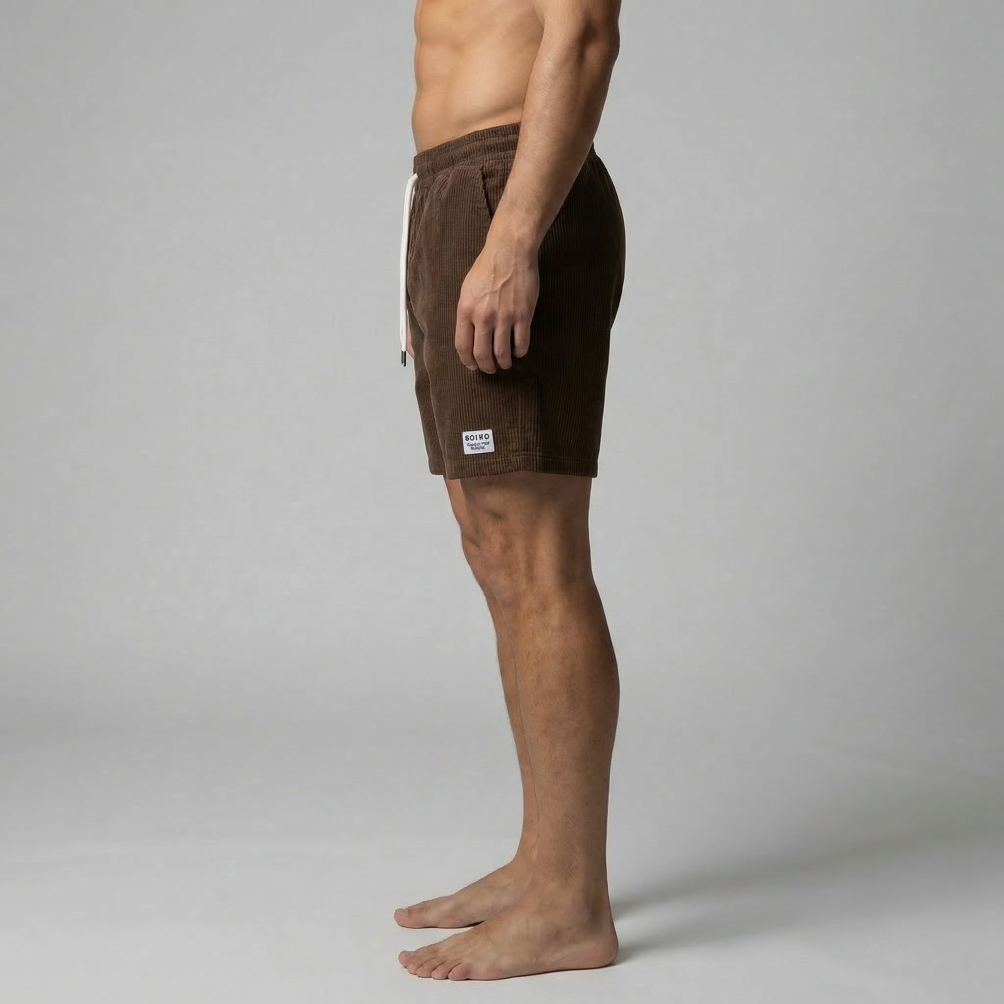 Striped Men's Swim Shorts - Quick-Dry Fabric for Beach and Pool Wear