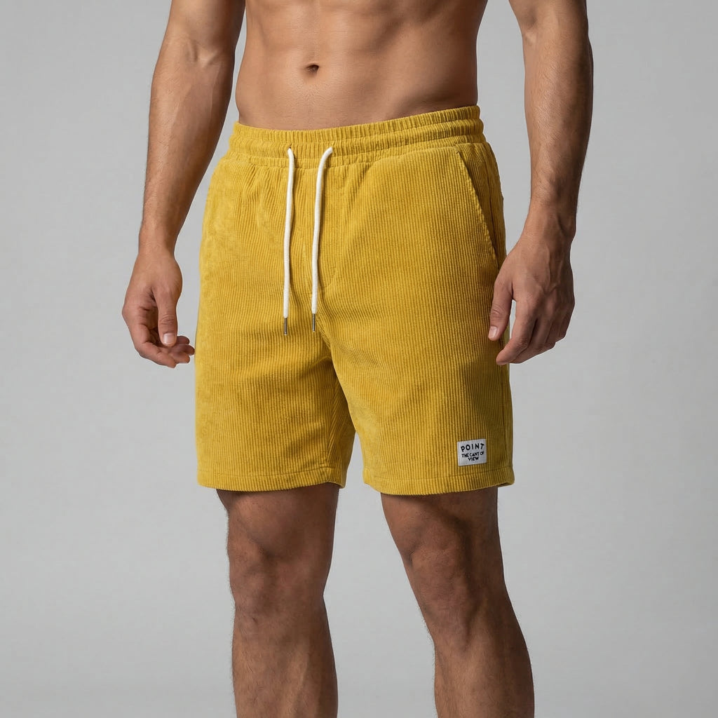 Striped Men's Swim Shorts - Quick-Dry Fabric for Beach and Pool Wear