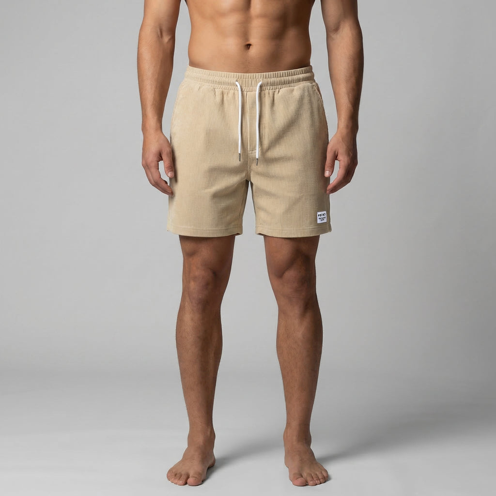 Striped Men's Swim Shorts - Quick-Dry Fabric for Beach and Pool Wear