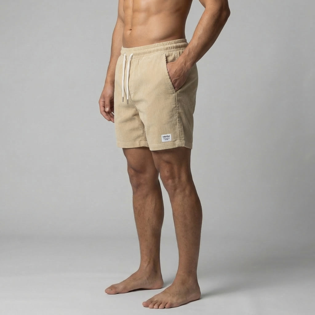 Striped Men's Swim Shorts - Quick-Dry Fabric for Beach and Pool Wear