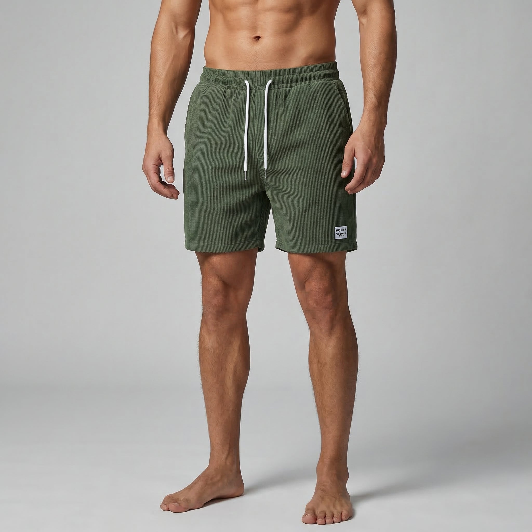Striped Men's Swim Shorts - Quick-Dry Fabric for Beach and Pool Wear