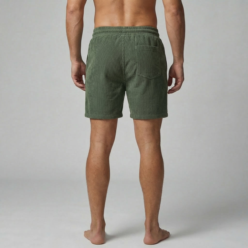 Striped Men's Swim Shorts - Quick-Dry Fabric for Beach and Pool Wear