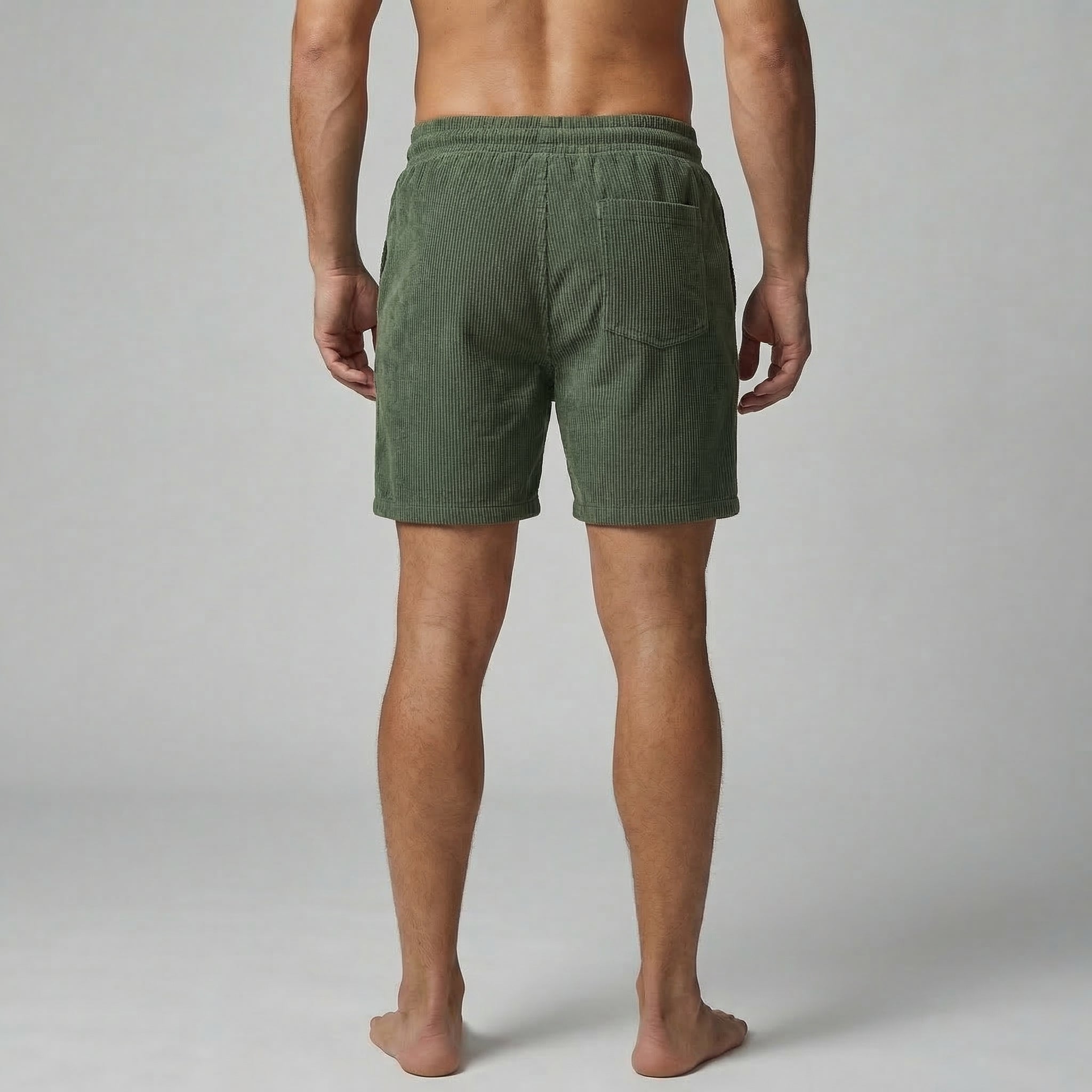 Striped Men's Swim Shorts - Quick-Dry Fabric for Beach and Pool Wear