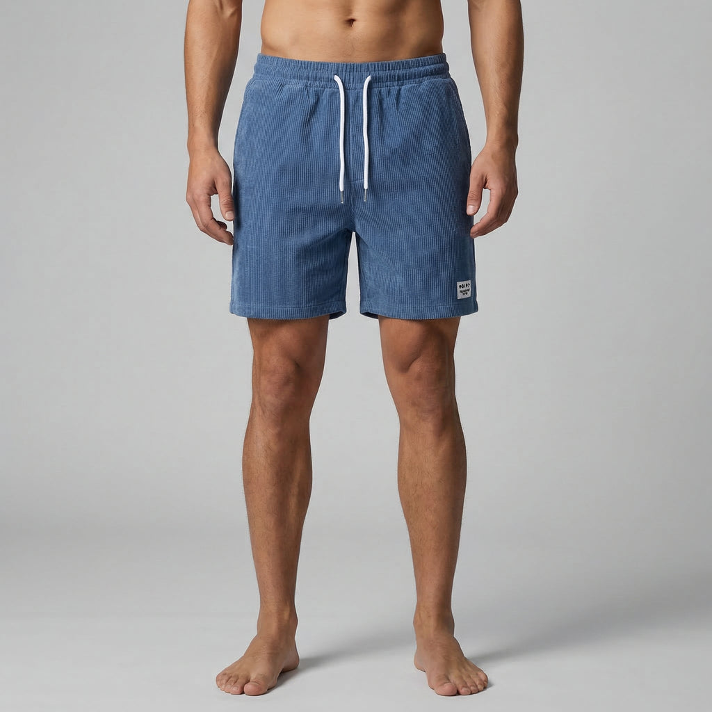 Striped Men's Swim Shorts - Quick-Dry Fabric for Beach and Pool Wear