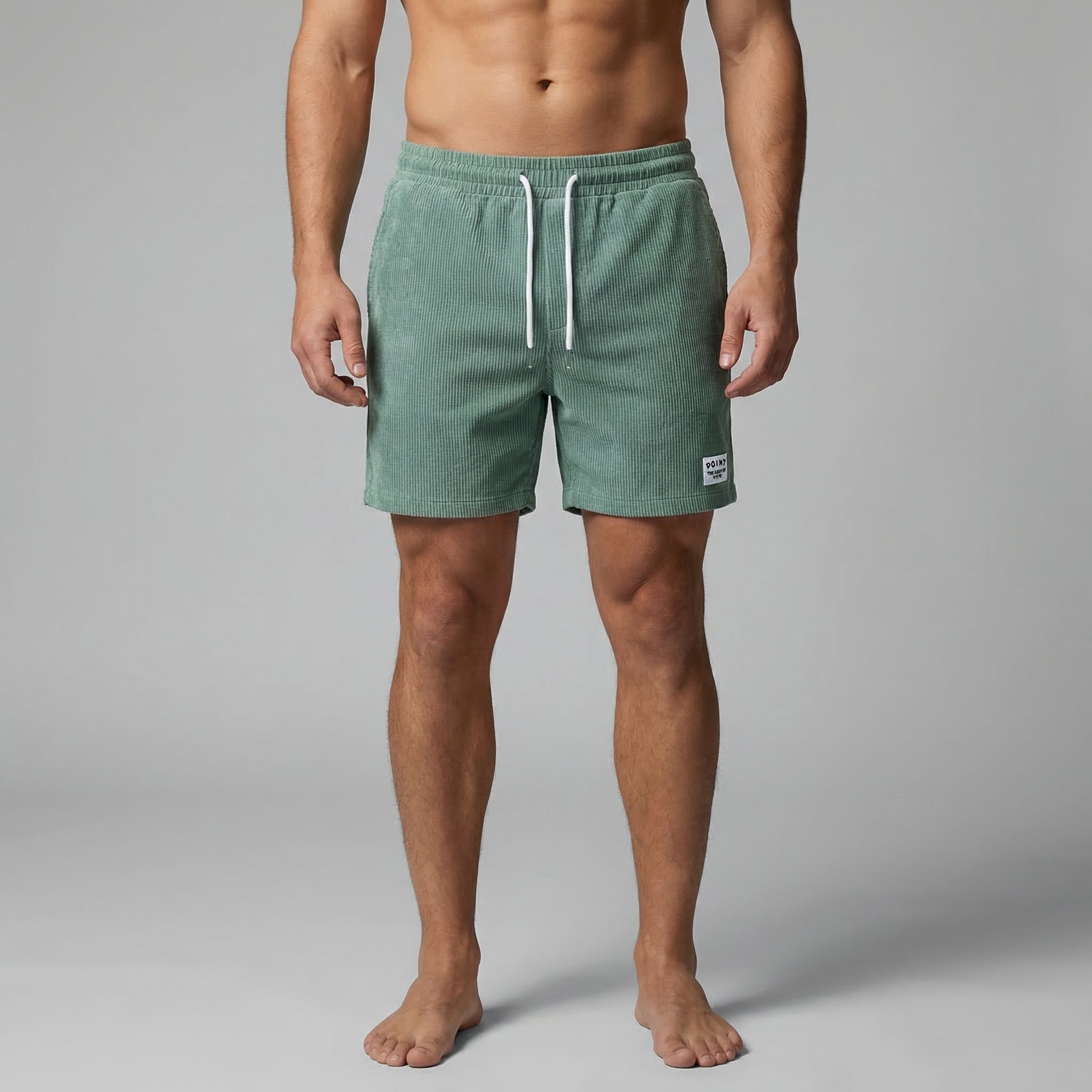 Striped Men's Swim Shorts - Quick-Dry Fabric for Beach and Pool Wear