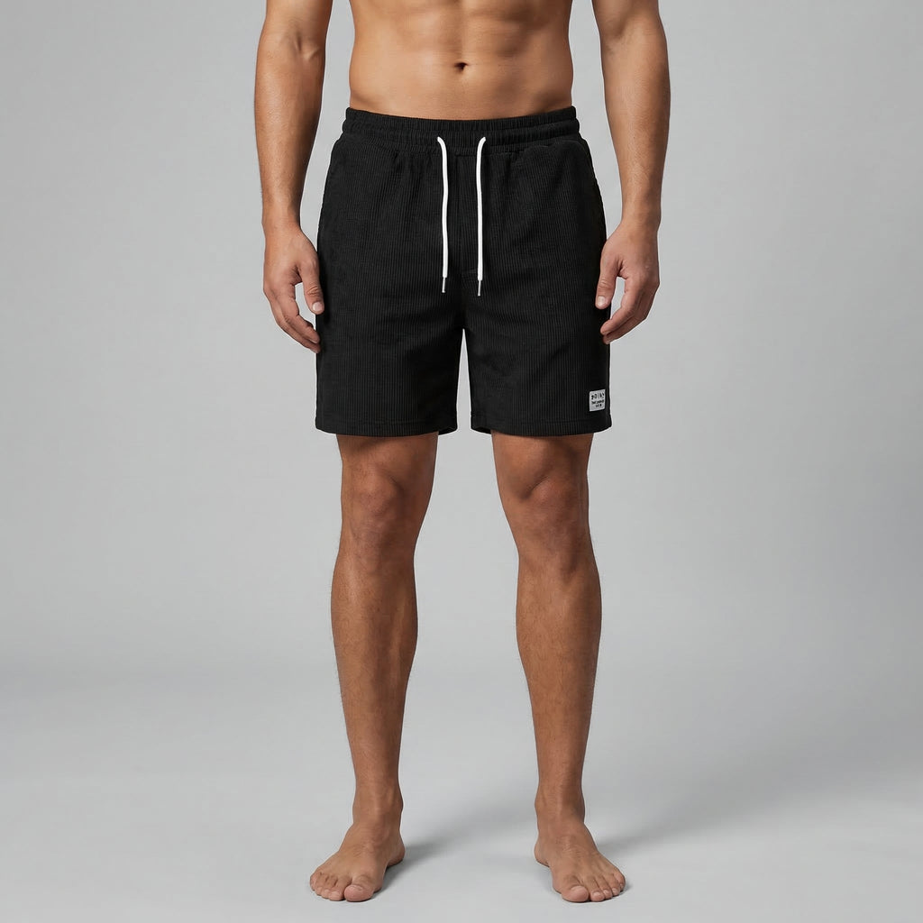 Striped Men's Swim Shorts - Quick-Dry Fabric for Beach and Pool Wear