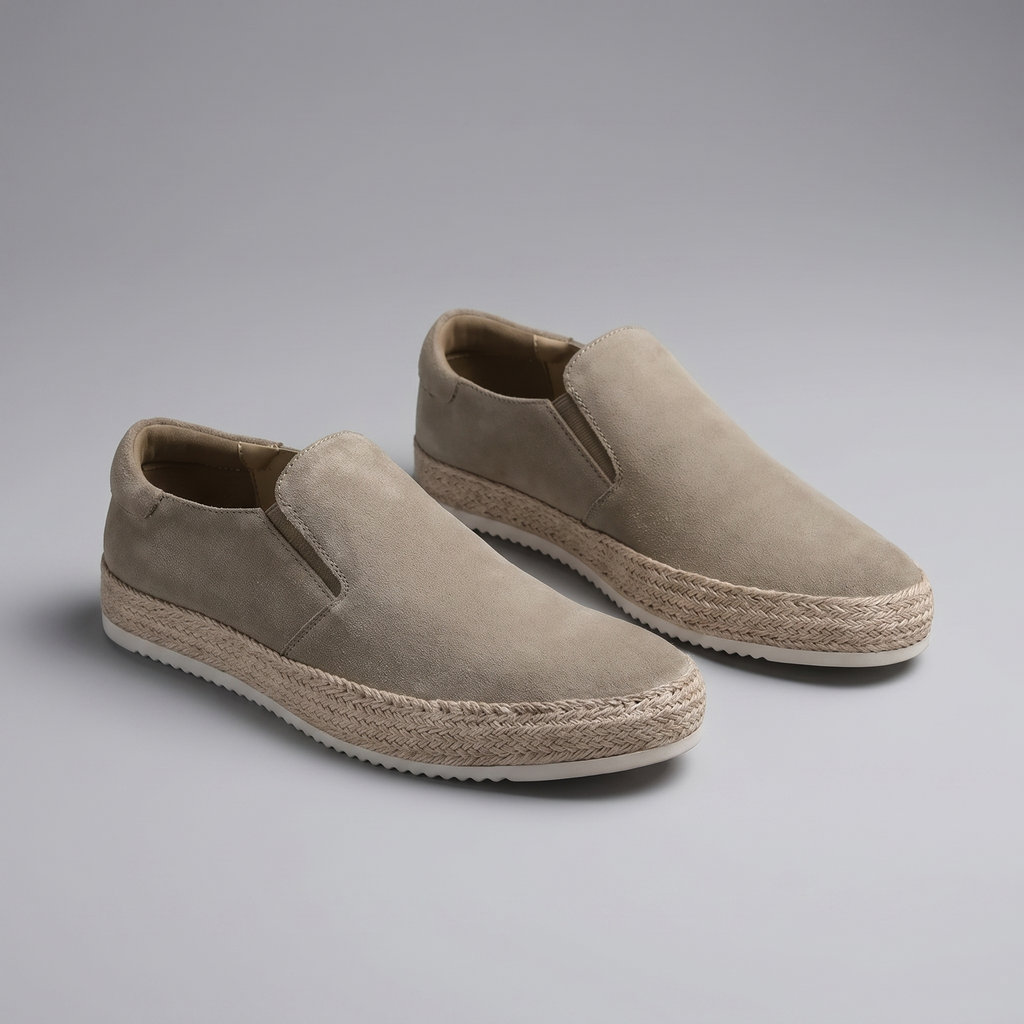 Suede Slip-On Loafers for Men | Casual Beach Footwear