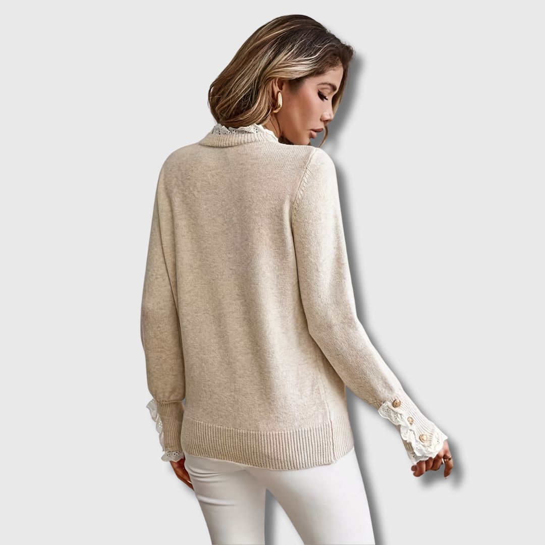 Elegant Knit Jumper | Soft Cotton Blend | Casual Wear | Women's Sweater