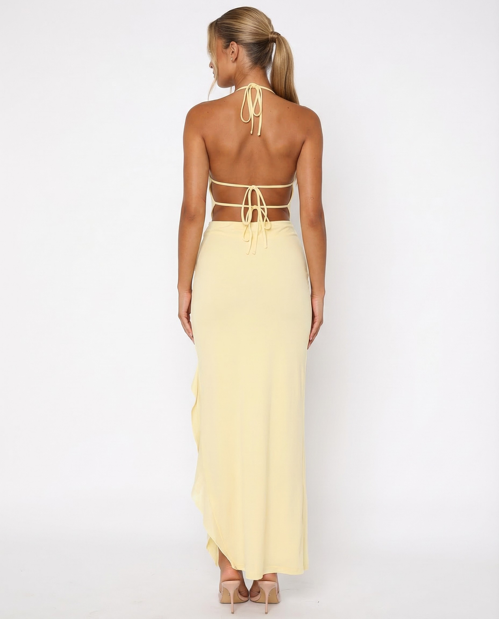 Cherry Crush Backless Maxi Dress Women UK – Evening Wear, Cocktail Occasion