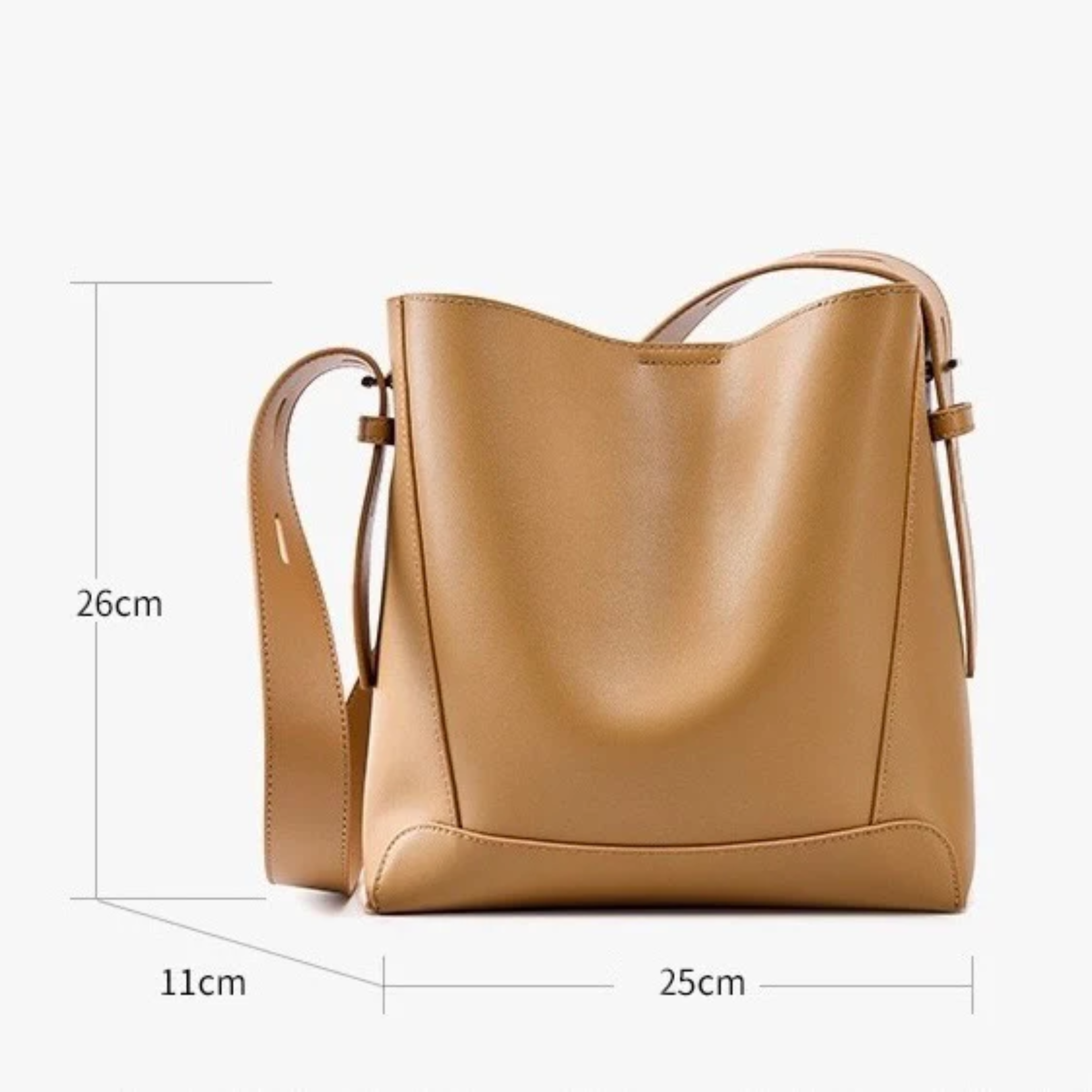 Black Leather Oversized Bucket Bag UK – Crossbody & Shoulder Style, Smart Casual Office Wear