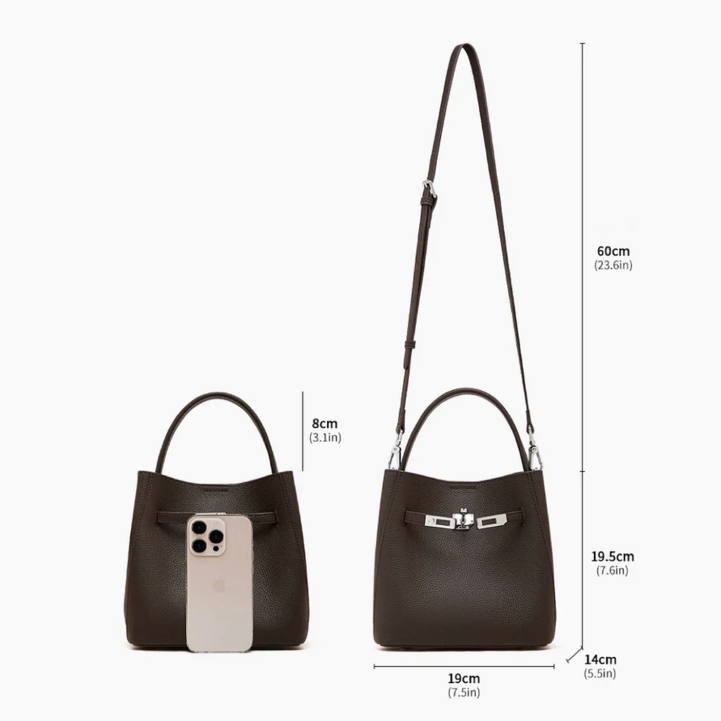 Genuine Leather Bucket Bag UK – Stylish Basket Bag for Smart Casual, Everyday Use