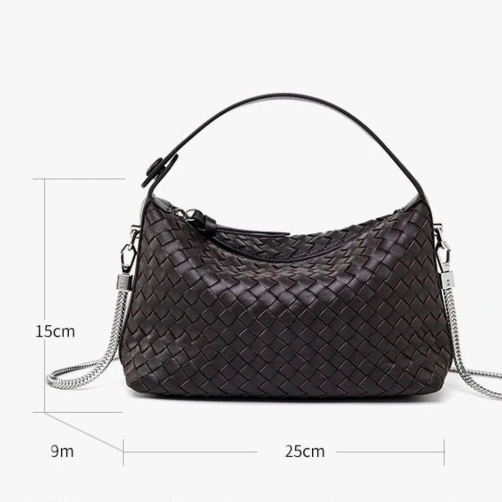 Genuine Sheepskin Leather Woven Clutch Bag Women UK – Evening Accessory, Smart Casual