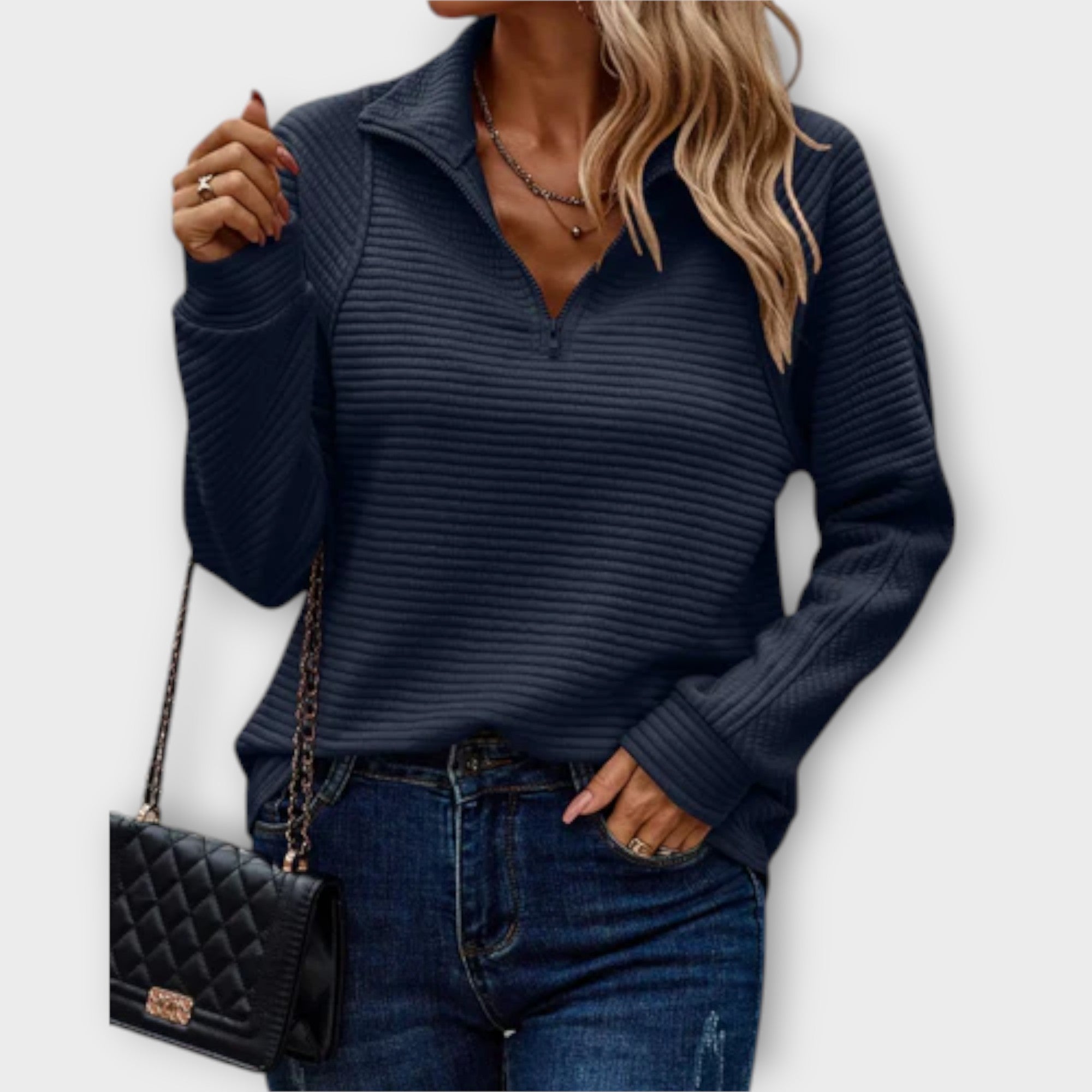 Comfortable Knit Jumper Sweater for Women - Casual Wear, Soft Fabric