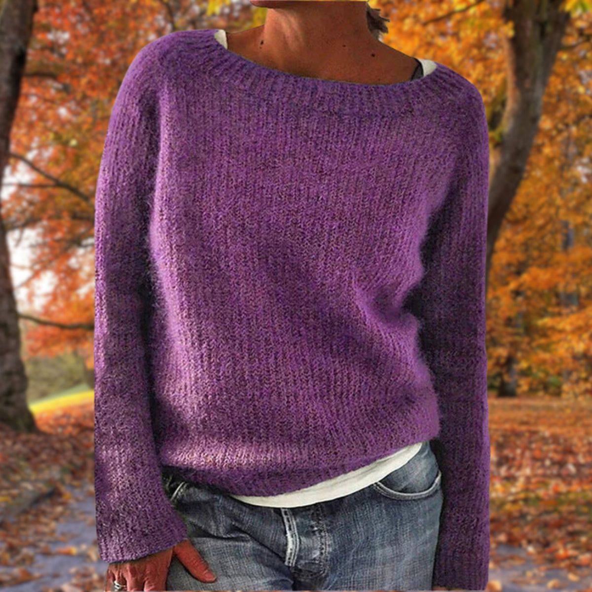 Women's Textured Long Sleeve Boat Neck Jumper for Casual Wear