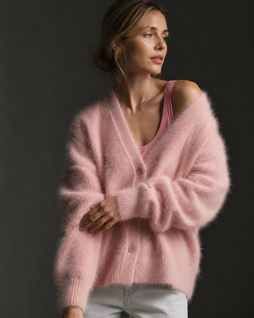 Chilly Day Essential – Soft Knit Oversized Cardigan