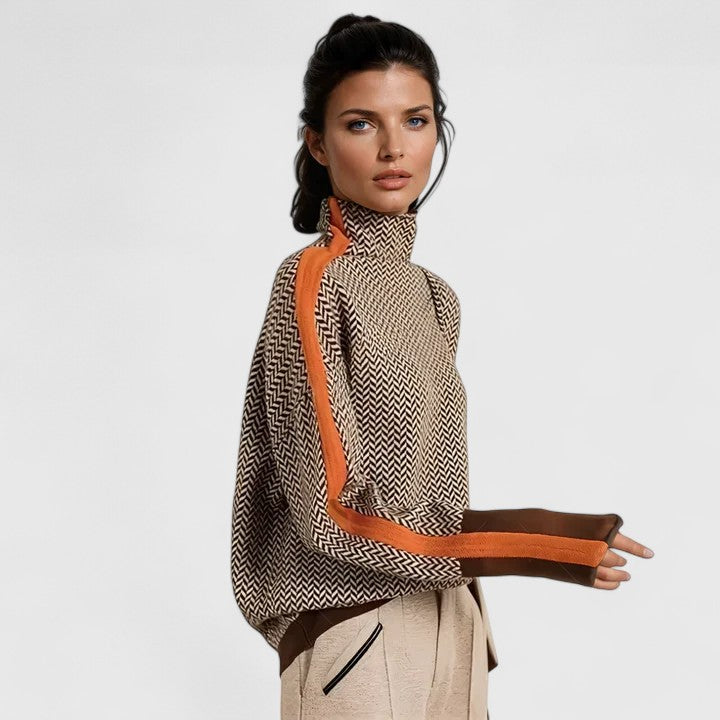 Sophisticated Jumper in Soft Knit Fabric for Casual Wear