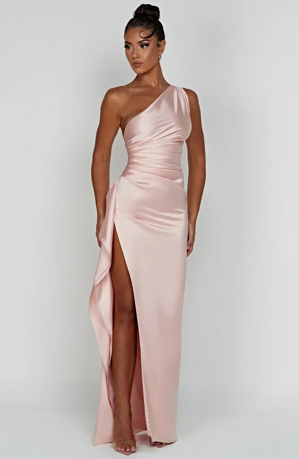 Satin Maxi Slip Gown Women UK – Evening Gown, Formal Event Wear