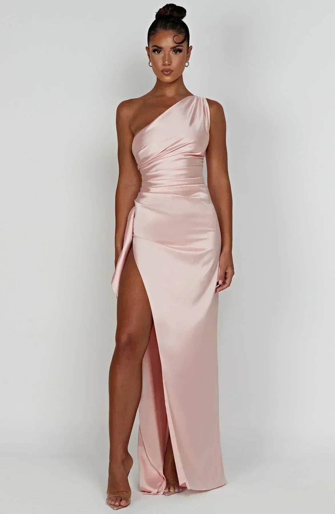 Satin Maxi Slip Gown Women UK – Evening Gown, Formal Event Wear