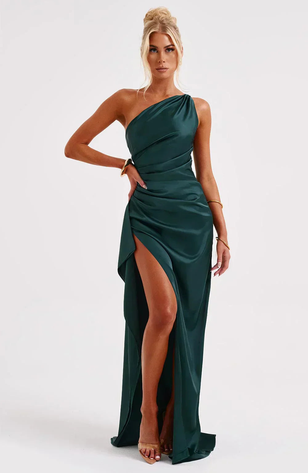 Satin Maxi Slip Gown Women UK – Evening Gown, Formal Event Wear