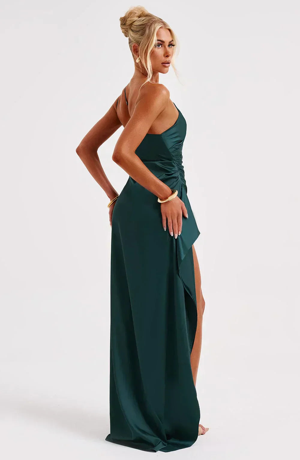 Satin Maxi Slip Gown Women UK – Evening Gown, Formal Event Wear