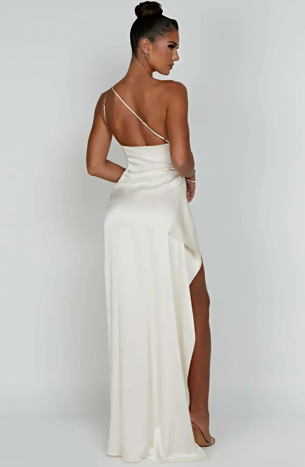 Satin Maxi Slip Gown Women UK – Evening Gown, Formal Event Wear