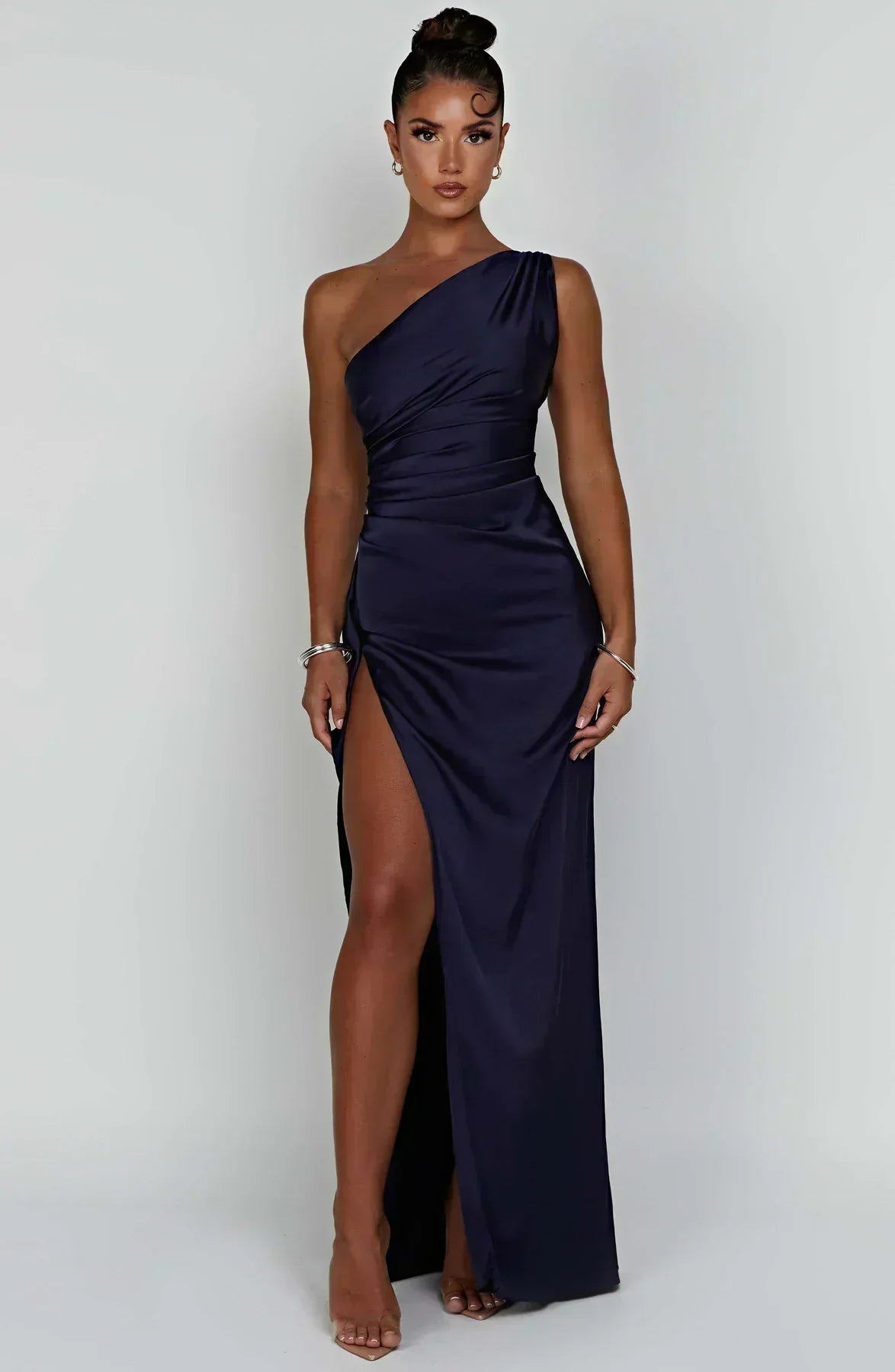 Satin Maxi Slip Gown Women UK – Evening Gown, Formal Event Wear