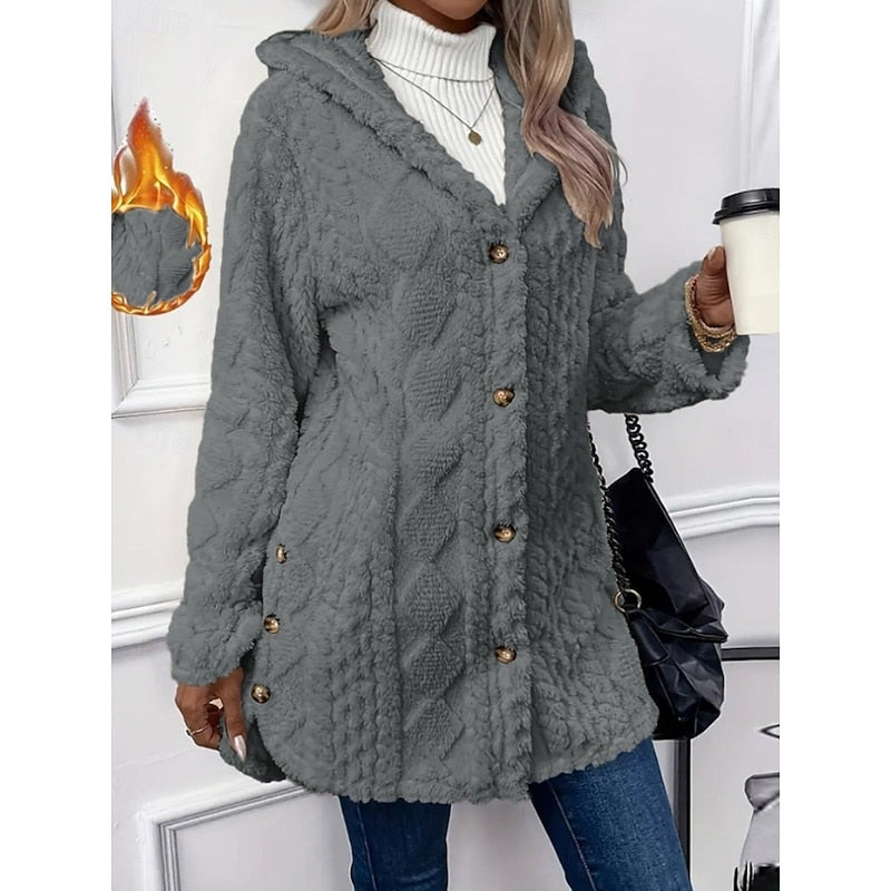 Cozy Hooded Jacket for Women | Soft Fabric | Casual Layering Piece